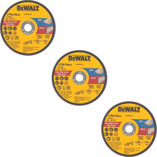 Набір кругів відрізних DEWALT DT20592 - фото #2