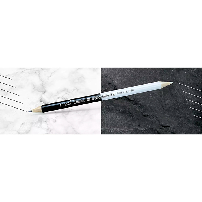 Олівець універсальний біло-чорний PICA 546/24-50 - фото #2