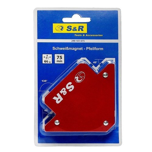 Магнітний кутник для зварювання S&R 45˚, 90˚, 135˚ (290101075) - фото #2