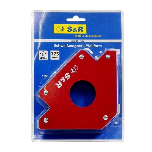 Магнітний кутник для зварювання S&R 45˚, 90˚, 135˚ (290102125) - фото #2