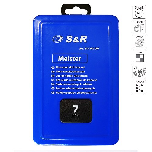 Набір свердел універсальних S&R 216100007 - фото #1