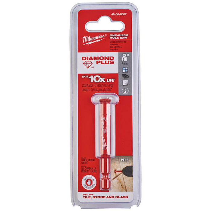 Коронка алмазна Diamond Plus 8мм MILWAUKEE 49560507 - фото #1