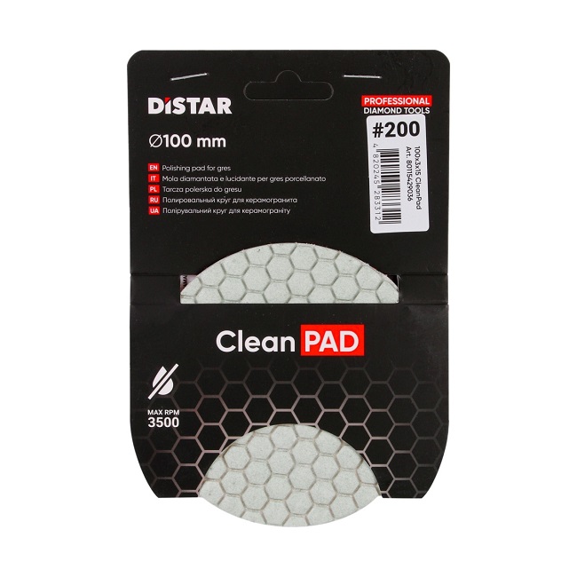 Круг полірувальний 100х3х15 CleanPad #200 DISTAR (80115429036) - фото #4