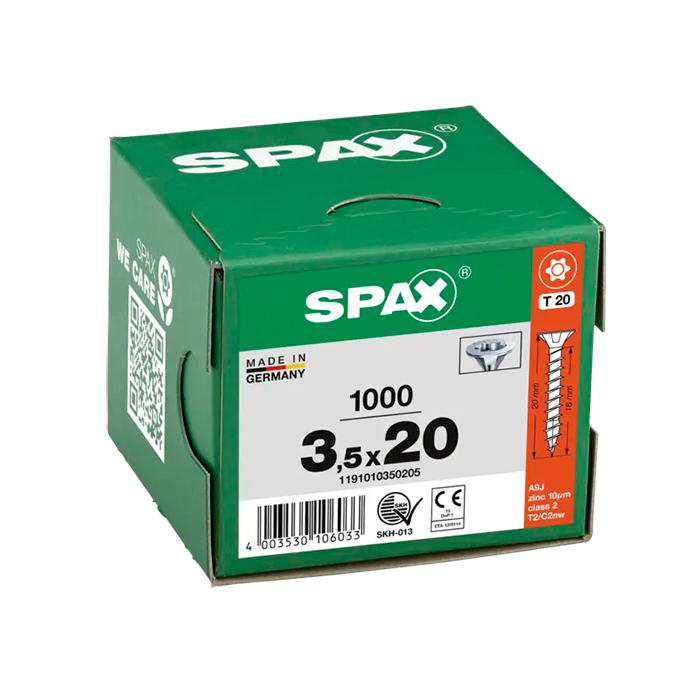 Шуруп з потайною головкою SPAX T-STAR plus 3,5х20мм WIROX пр - фото #2