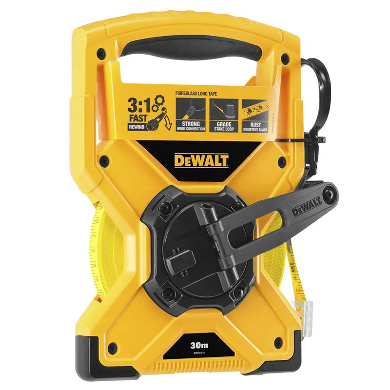 Рулетка вимірювальна FIBREGLASS 30м DeWALT DWHT34218-0 - фото #2