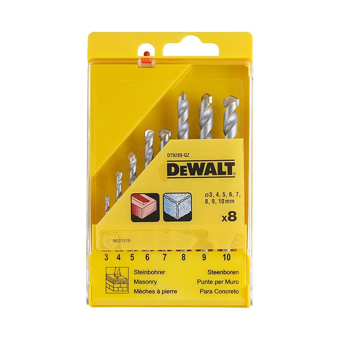 Набір свердел по бетону, цеглі, каменю DeWALT DT9288 - фото #1