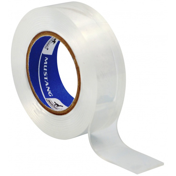 Двостороння стрічка PROF СИЛІКОН прозора 19мм*2м MUSTANG SL192 - фото #1