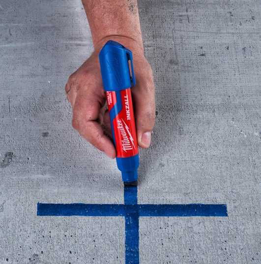 Маркер InkZAll великий (XL) синій MILWAUKEE 4932471561 - фото #1