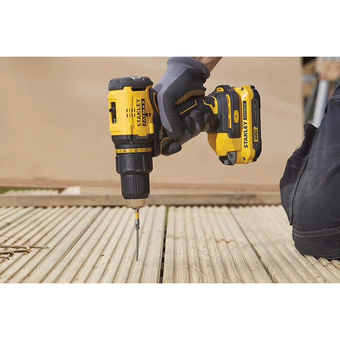 Дриль-шурупокрут акумуляторний STANLEY FATMAX SFMCD710D2K - фото #2