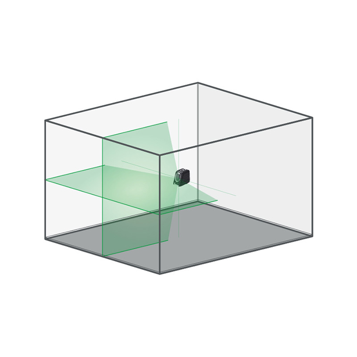 Рівень лазерний X-MARK 1H/1V-60 зелений з адаптером My Tools 142-2G-T - фото #2