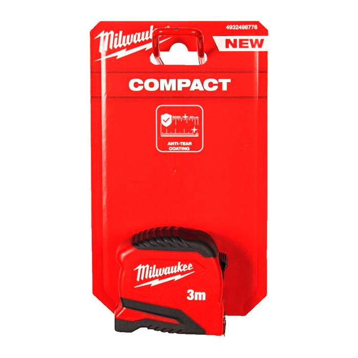 Рулетка COMPACT Tape Measure (Gen 2) 3мх19мм MILWAUKEE 4932498772 - фото #1