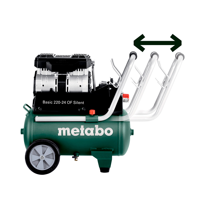 Компресор безмасляний Basic 220-24 OF Silent METABO 601593000 - фото #1