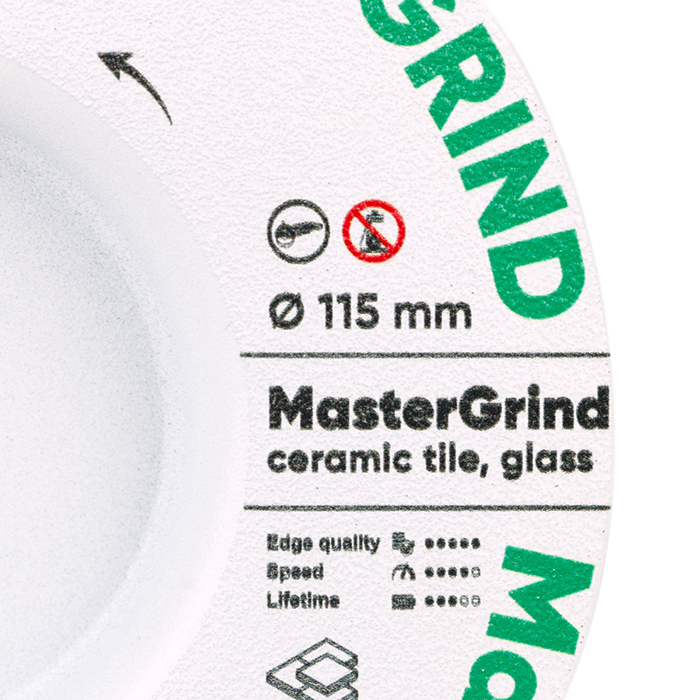 Круг алмазний вiдрiзний 1A1R V 115x1,8/1,5x30x22,23 MasterGRIND DISTAR 87015424065 - фото #1