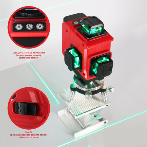 Лазерний нівелір 16 ліній STARK LL-16G-4D (290080130) - фото #2