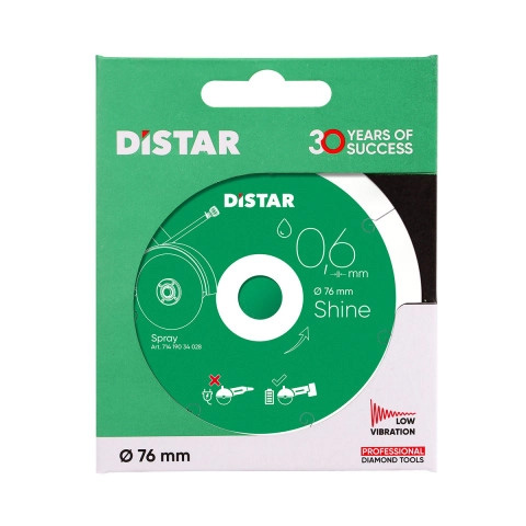 Круг алмазний вiдрiзний Distar Shine 76x0,6 (11143158059) - фото #4
