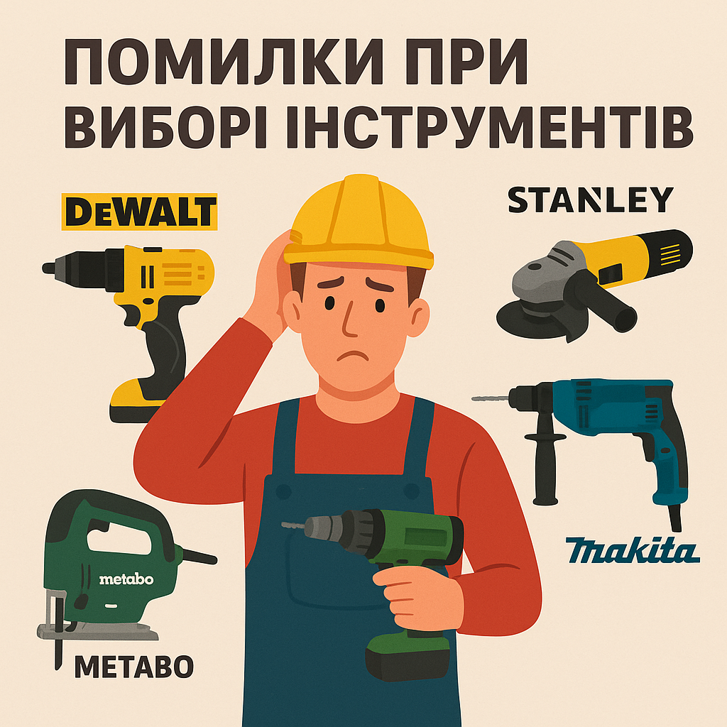 Помилки при виборі інструментів: як не витратити гроші даремно