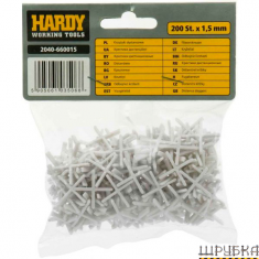 Хрестики для кахелю 1,5мм Hardy 2040-660015