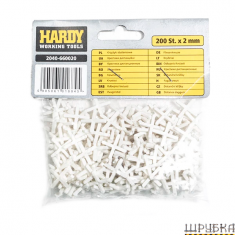 Хрестики для кахелю 2,0мм Hardy 2040-660020