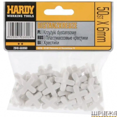 Хрестики для кахелю 6мм Hardy 2040-660060