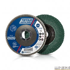 Круг пелюстковий торцевий TITAN T29 125х22,23 (P80) УКРАБРАЗИВ ТА1258029ER