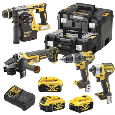 Набір з чотирьох інструментів DeWALT DCK422P3T