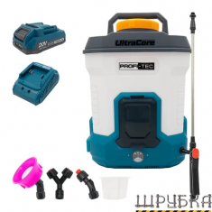 Акумуляторний обприскувач PROFI-TEC PS-10L/20V (008032)