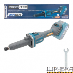 Акумуляторна пряма шліфувальна машина PROFI-TEC PPSG0620 UltraCore (007181)