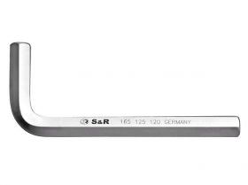 Ключ шестигранний НХ 17,0мм/L160х63мм S&R (165160170)