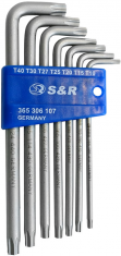 Набір шестигранних ключів 7шт (Т10-40) S&R (365306107)