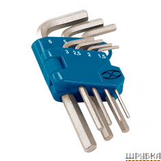 Набір ключів шестигранних у пластиковій кассеті 1,5-6мм TRUPER ALE-7M