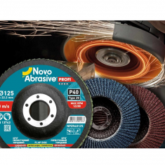 Круг пелюстковий торцевий 125мм Р60 Т29 NovoAbrasive Profi