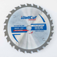 Пильний диск TM WellCut 190x20 24Т NOVOABRASIVE WS2419020