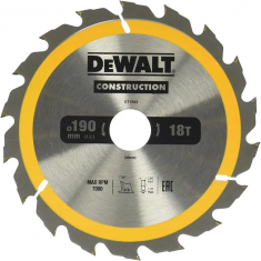 Диск пилковий СONSTRUCTION 190x30мм DeWALT DT1943