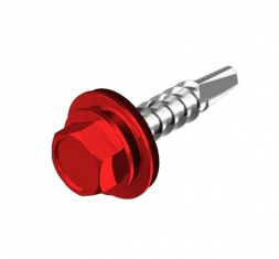 Гвинт самосвердлильний з шайбою EPDM 4,8х19 RAL3005