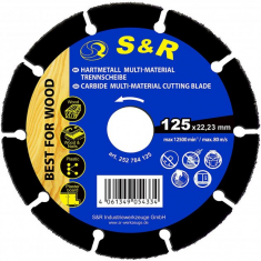 Диск MULTI-MATERIAL 125x22,23мм S&R (252784125)