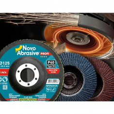 Круг пелюстковий торцевий 125мм Р60 Т29 NovoAbrasive Profi ZR