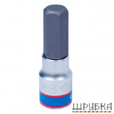 Біта в голівці HEX 8мм 1/4" KING TONY 203508