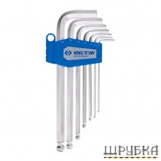 Набір Г-подібних шестигранників KING TONY 20107MR01