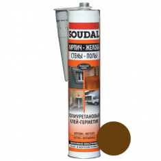 Герметик поліуретановий Soudal PU sealant коричневий 300ml