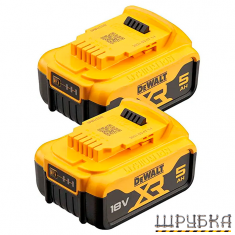 Набір акумуляторних батарей DeWALT DCB184P2