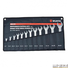 Набір ключів ріжкових RED STRIPE 6-32мм в чохлі WURTH 5754104912