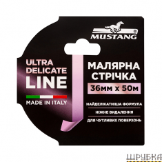 Малярна стрічка ULTRA DELICATE LINE 36мм*50м MUSTANG ITWP3650P