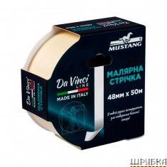 Малярна стрічка DA VINCI LINE біла 48мм*50м MUSTANG ITWP4850W