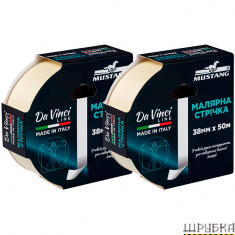 Малярна стрічка DA VINCI LINE біла 38мм*50м MUSTANG ITWP3850W
