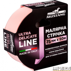 Малярна стрічка ULTRA DELICATE LINE 25мм*50м MUSTANG ITWP2550P