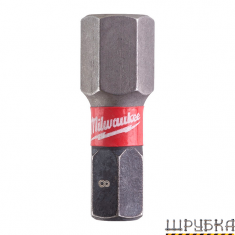 Біта SHOCKWAVE Hex8x25мм MILWAUKEE 4932430898