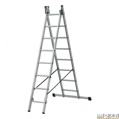 Драбина алюмінієва двохсекційна розкладна ELKOP VHR Т