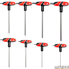 Набір шестигранних ключів із ручкою YATO YT-05583