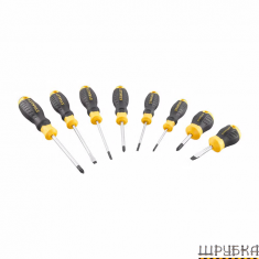 Набір з восьми викруток CushionGrip STANLEY STHT16167-0