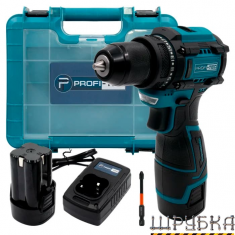 Акумуляторний шуруповерт PROFI-TEC PCD35168BL (006293)